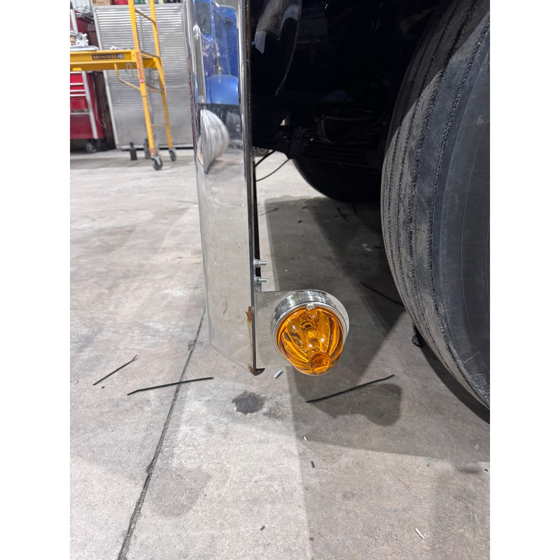 Bumper Light Bracket (1) watermelon light hole universal mount #1030 BUMPER Gray