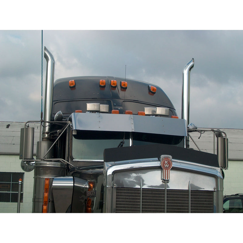 ATA-K-2002 13" Drop Visor (Flat Windshield) (Kenworth W900B/T600 Flat Windshield '82-'24) — K-2002.JPG