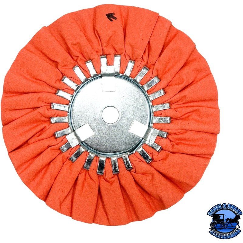 Renegade Airway Buffing Wheels 9" or 10" Airway Buffs 9 inch / with removable center / Orange,10 inch / with removable center / Orange Tomato