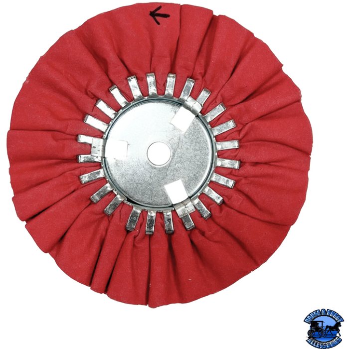 Brown Renegade Airway Buffing Wheels 9" or 10" Airway Buffs 9 inch / with removable center / Red