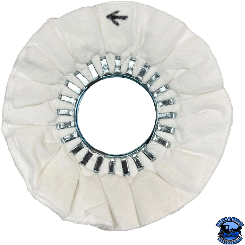 Renegade Airway Buffing Wheels 9" or 10" Airway Buffs 9 inch / no center plate / White,10 inch / no center plate / White Light Gray