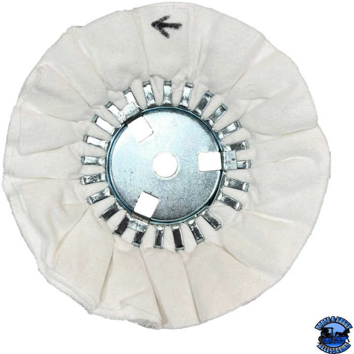 Light Gray Renegade Airway Buffing Wheels 9" or 10" Airway Buffs 9 inch / with removable center / White,10 inch / with removable center / White