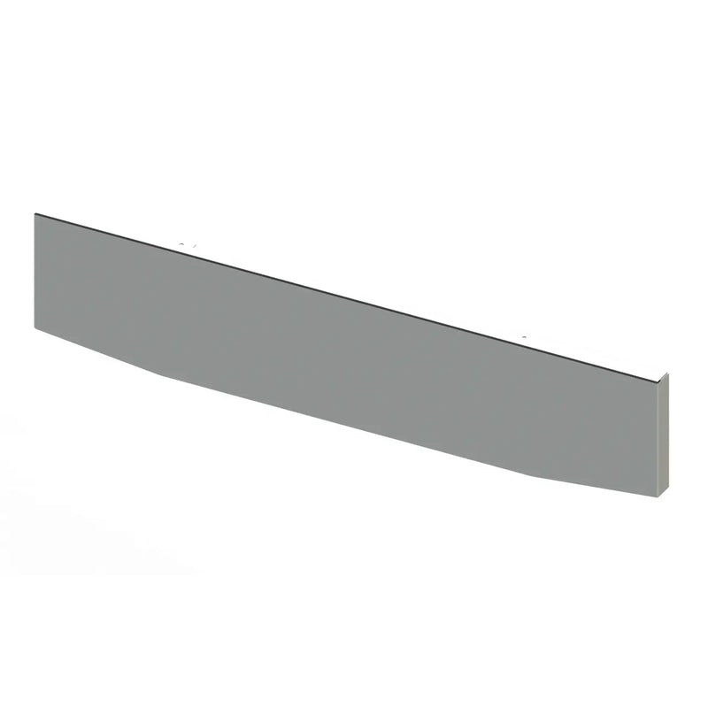 #GO-0000-732T-USX 18'' TAPERED TO 16'' PETE 389 BLIND MOUNT BOXED BUMPER (NO HOLES) BUMPER Light Slate Gray