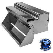 ATA-K-2147 40'' Kenworth S.S. BATTERY BOX; COMPLETE W/SIDE PLATE,STEP PLATE & COVER (2007 & OLDER) Slate Gray
