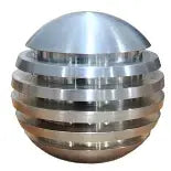 Ring Style Grooved Aluminum Shift Knob (Choose Color) Brushed Light Slate Gray