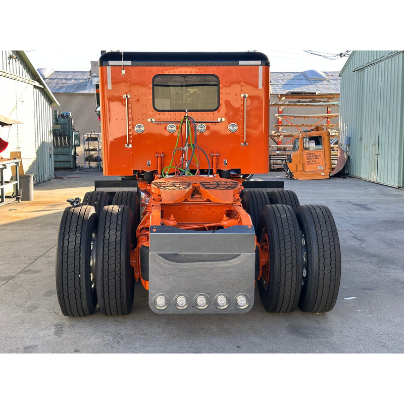 ATA-BP-5091 34"X20" ROUNDED CORNER REAR CENTER PANEL W/5-4" LIGHT HOLES S.S 16GA. REAR CENTER PANEL Light Slate Gray