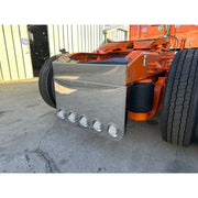 ATA-BP-5091 34"X20" ROUNDED CORNER REAR CENTER PANEL W/5-4" LIGHT HOLES S.S 16GA. REAR CENTER PANEL Slate Gray