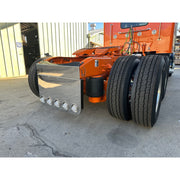 ATA-BP-5091 34"X20" ROUNDED CORNER REAR CENTER PANEL W/5-4" LIGHT HOLES S.S 16GA. REAR CENTER PANEL Slate Gray