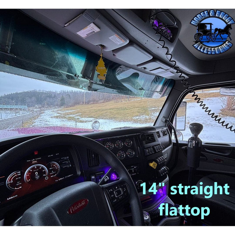 Iowa Customs Peterbilt (Kenworth T680, T880, W990) (Peterbilt 567, 579, 589) Visors (Mounts to Factory Visor Brackets) (Choose style)