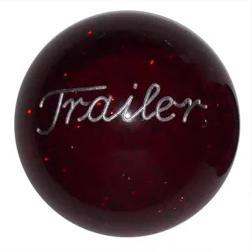 Black Font 1 Engraved Trailer Brake Knobs (5/8"-11 female threads) brake knob Red Glitter