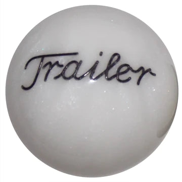 Font 1 Engraved Trailer Brake Knobs (5/8"-11 female threads) Twisted Shifterz (Choose Color) brake knob Pearl White Dark Gray