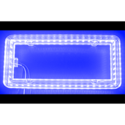 Halo Glow Light for License Plates with (Choose Color) and White LEDs Blue Royal Blue