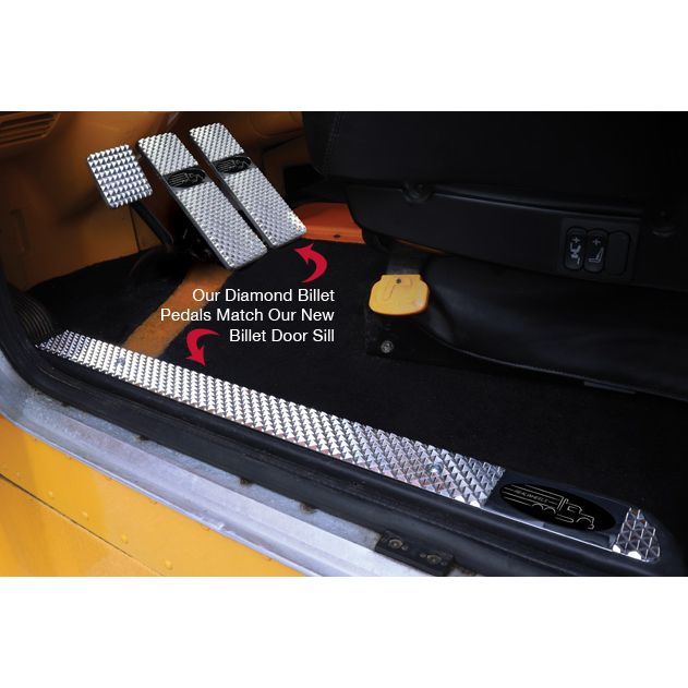 rw237-2bp-pete 2008-cur 389 peterbilt black diamond billet door sills pair
