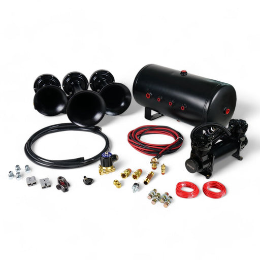 Train Horn Kit - 3 Horn Configuration (Choose Color) Black Dark Slate Gray