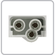 75875 Fleet Series 4" Flange Mount LED Light w/ Twist-On Bezel & 3 Prong Plug, Amber 4" ROUND Gray