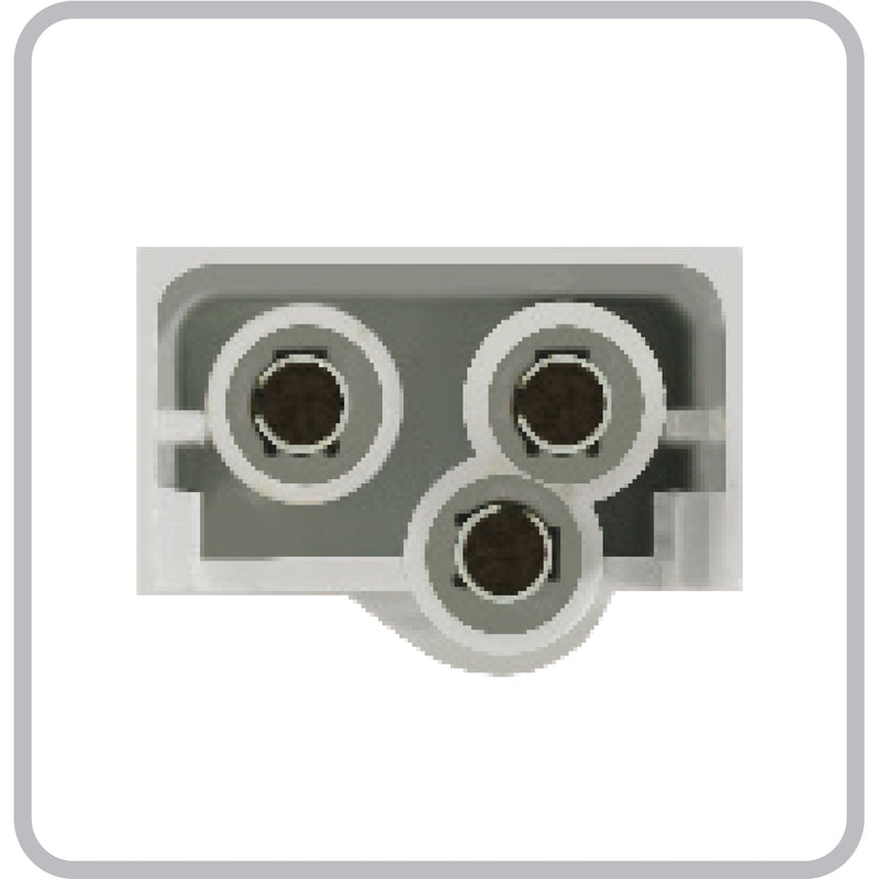 75875 Fleet Series 4" Flange Mount LED Light w/ Twist-On Bezel & 3 Prong Plug, Amber 4" ROUND Gray