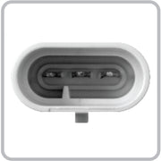 75904 Fleet Series 4" Flange Mount LED Light w/ Twist-On Bezel & 3-Pin Plug, White/Clear 4" ROUND Gray