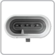 75995 Fleet Series 4" Flange Mount LED Light w/ Twist-On Bezel & 3-Pin Plug,Amber Gray