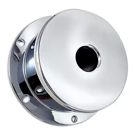 LT-CFOC-7S Chrome Plated Billet Aluminum Front Oil Cap Covers for 5-1/2" Bolt Pattern for BUD WHEELS & LARGE BOLT PATTERNS 1994 & Older - With SMOOTH TOP (Pair) Light Gray