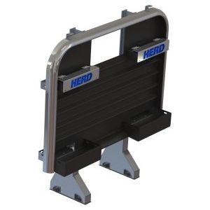 HERD-CG100-687OW-02 Chain Hanger Cab Rack, 68"(H)x70"(W), With Window Cutout Herd bumper Dark Slate Gray