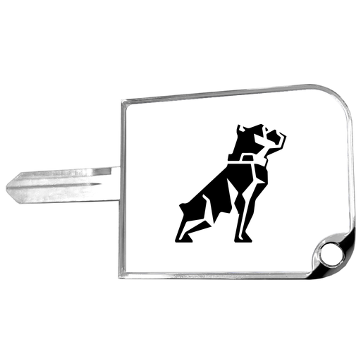 CK-SKC1-M2-108 rectangular big key cover, Mack bulldog logo, white