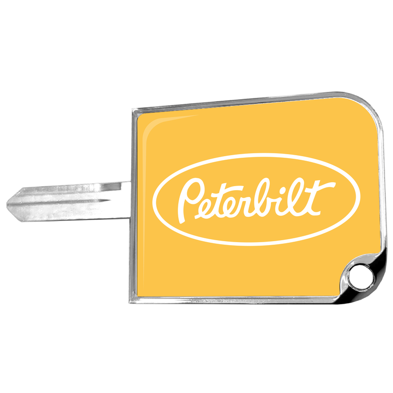 CK-SKC1-P1-220 rectangular big key cover, Peterbilt oval logo, yellow