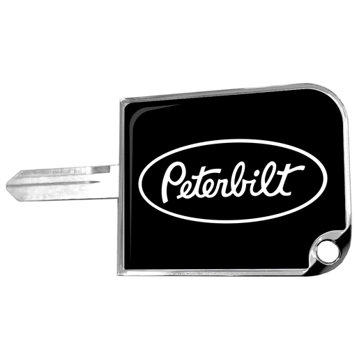 CK-SKC1-P1-6090 rectangular big key cover, Peterbilt oval logo, black
