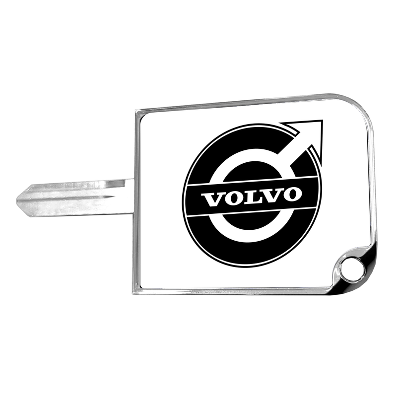 Volvo rectangular big key cover in white, SKU CK-SKC1-V-108