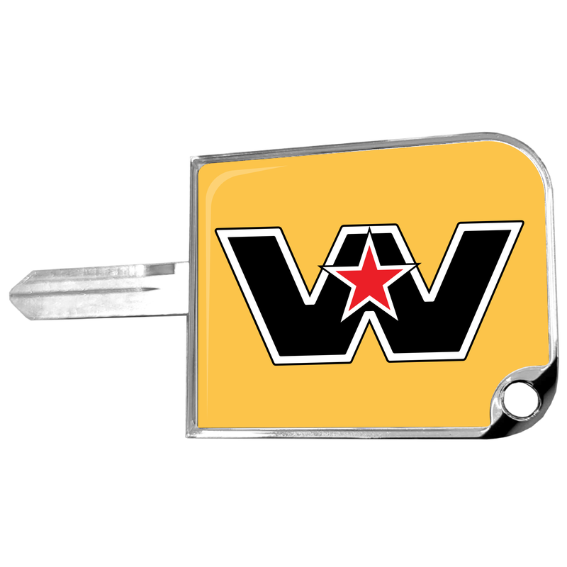 CK-SKC1-WS-220 rectangular big key cover, Western Star logo, yellow