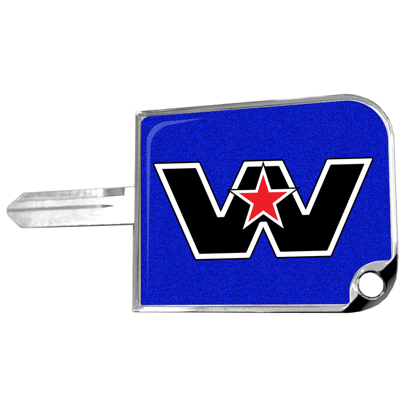 CK-SKC1-WS-7747 rectangular big key cover, Western Star logo, blue