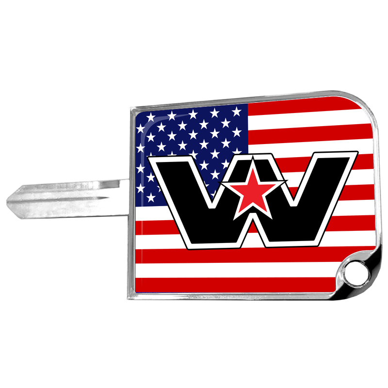 CK-SKC1-WS-USA rectangular big key cover, Western Star logo, US flag