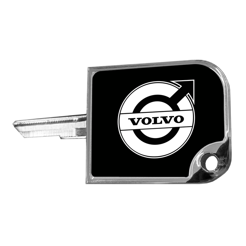 Volvo rectangular small key cover in black, SKU CK-SKC2-V-6090