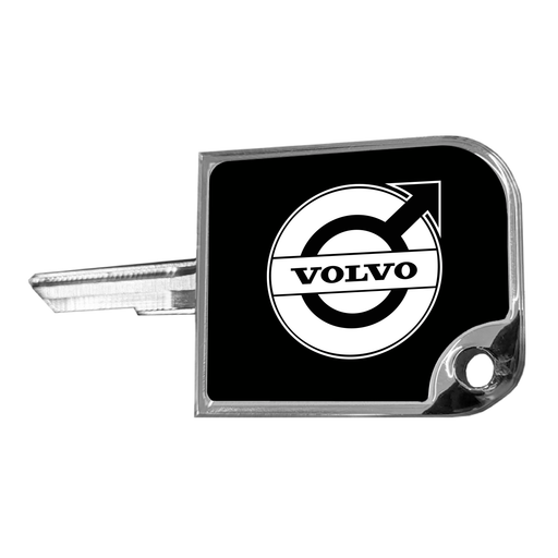 Volvo rectangular small key cover in black, SKU CK-SKC2-V-6090