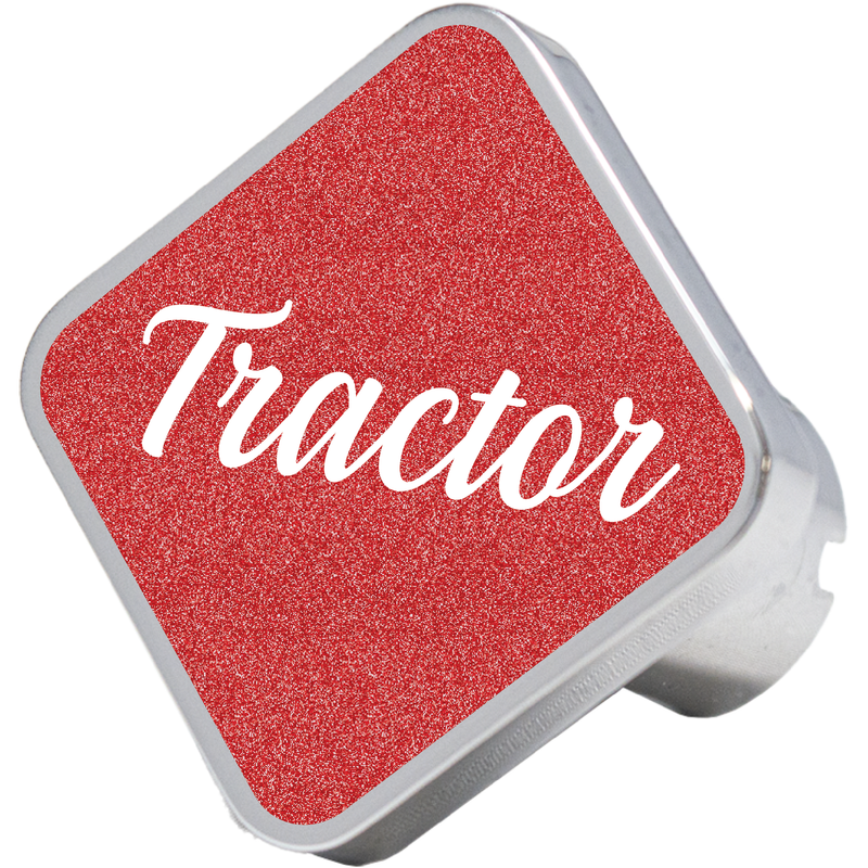 CK-TRACTOR-5781 tractor square knob, metallic red
