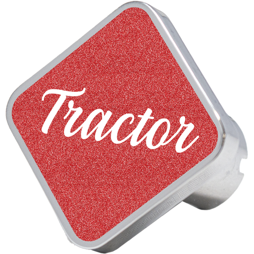 CK-TRACTOR-5781 tractor square knob, metallic red
