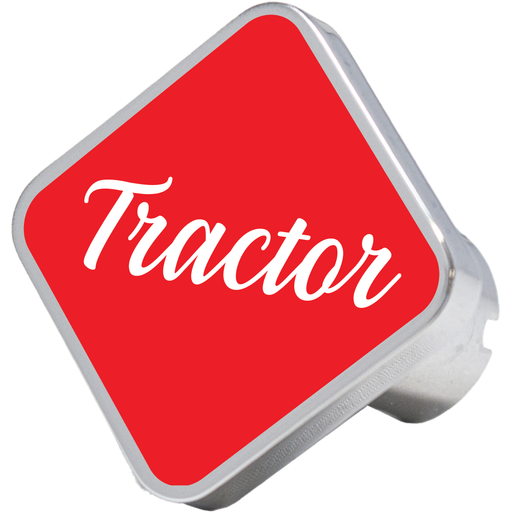 CK-TRACTOR-6340 tractor square knob, red