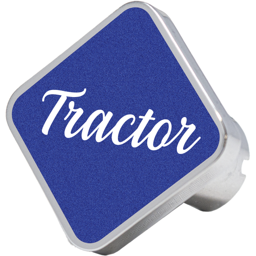 CK-TRACTOR-7747 tractor square knob, blue