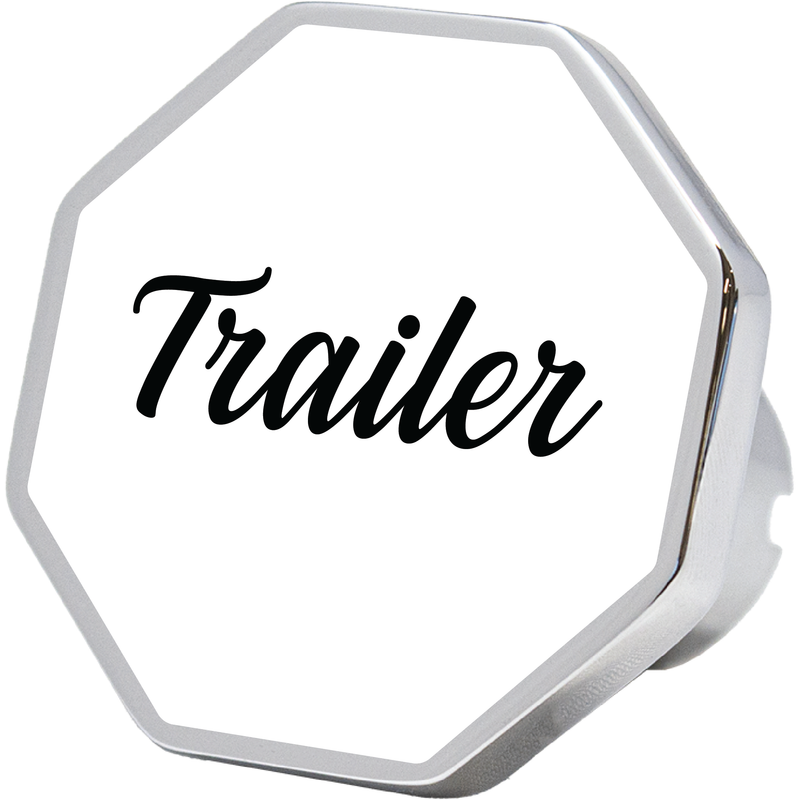 CK-TRAILER-108 trailer octagon knob, white