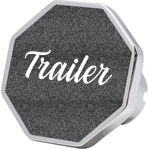 CK-TRAILER-5778 trailer octagon knob, metallic black