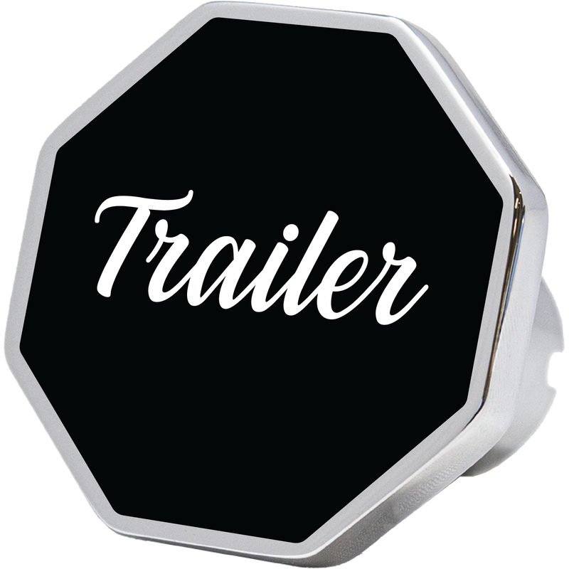 CK-TRAILER-6090 trailer octagon knob, black