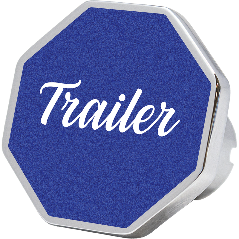 CK-TRAILER-7747 trailer octagon knob, blue