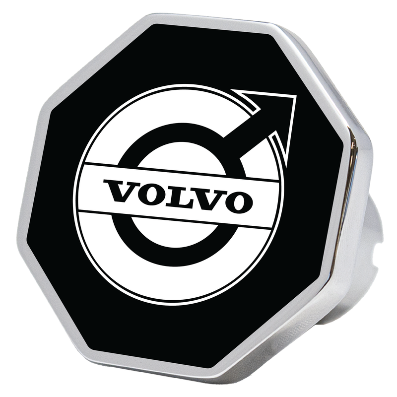 CK-VOLVO-O-6090 Volvo logo octagon knob, black