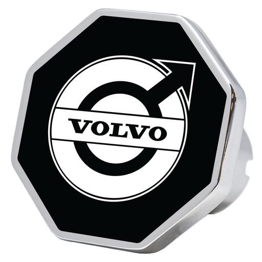 CK-VOLVO-O-6090 Volvo logo octagon knob, black