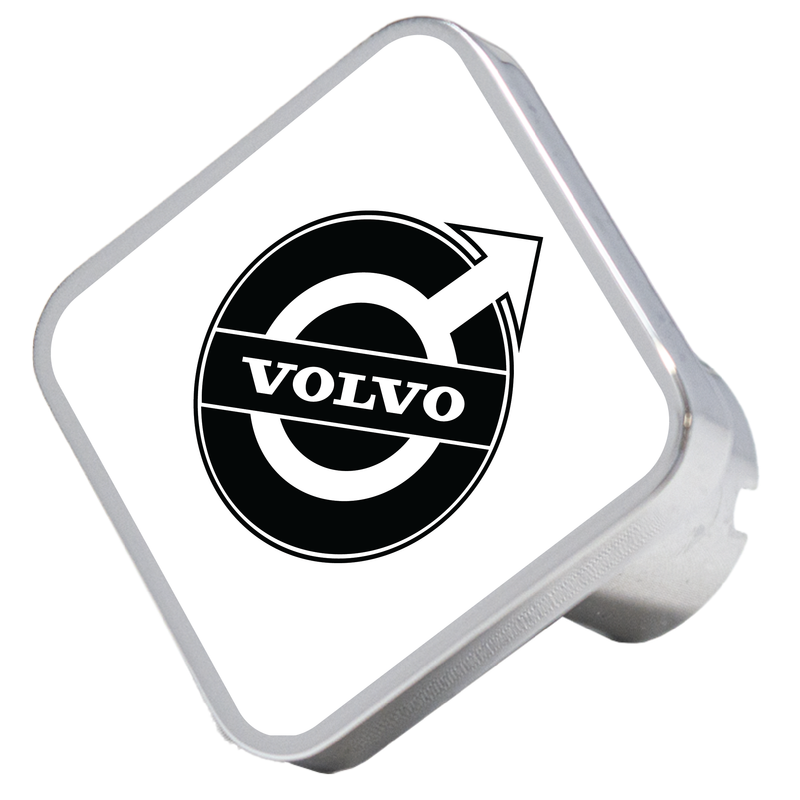 CK-VOLVO-S-108 Volvo logo square knob, white