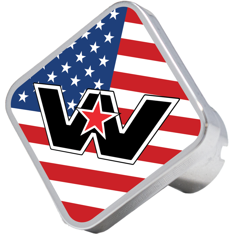 CK-WS-S-USA Western Star square knob, US flag