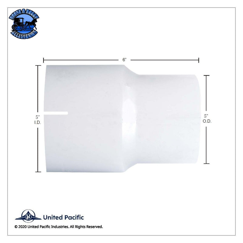 UP-CN-55-6C Chrome Exhaust Connector 5" I.D. To 5" O.D.