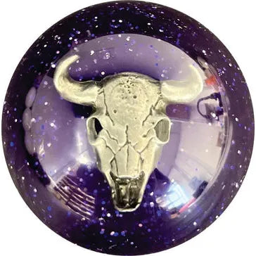 Cow Skull Shift Knobs (1/2"-13 female threads) Twisted Shifterz (Choose Color) SHIFTER Purple Glitter Dark Slate Gray