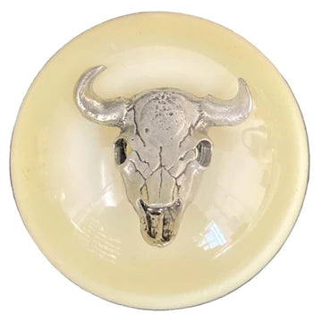Cow Skull Brake Knobs (5/8"-11 female threads) Twisted Shifterz (Choose Color) brake knob Ivory Wheat