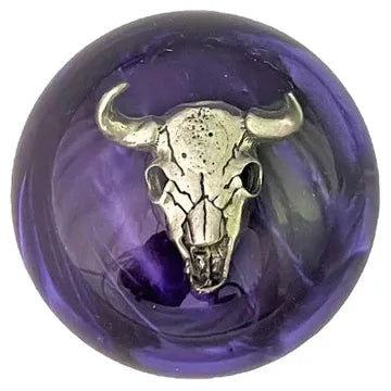 Dark Slate Gray Cow Skull Shift Knobs (1/2"-13 female threads) SHIFTER Purple Pearl