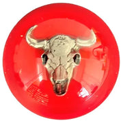 Cow Skull Shift Knobs (1/2"-13 female threads) Twisted Shifterz (Choose Color) SHIFTER Red Orange Red